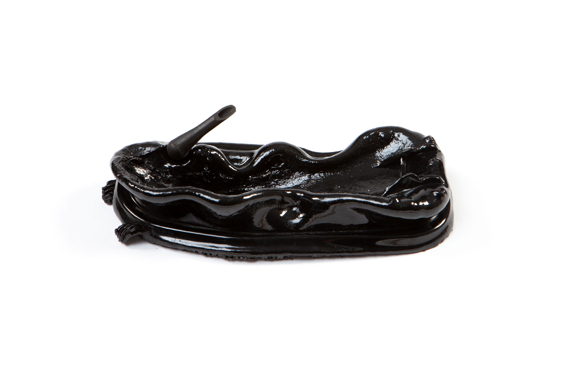 Fragmented sculptural form reflecting vulnerability and industrial culture, Post Motor City S